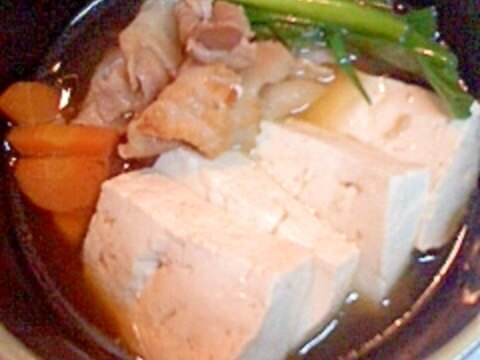 豚肉と豆腐の昆布茶煮